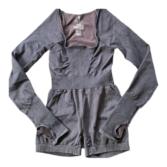 NEW Free People Good Karma Long Sleeve Runsie/l Jumpsuit - Picture 6 of 9